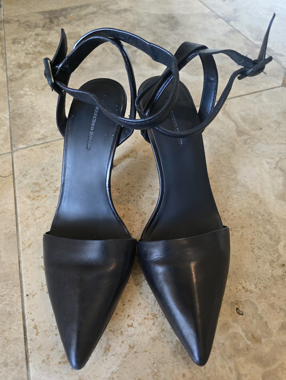 Alexander Wang Women's Lovisa Black Leather Pumps Size 38